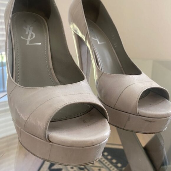 YSL Peep Toe Heels - Picture 2 of 7